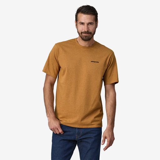 Men's P-6 Logo Responsibili-Tee  Patagonia S Golden Caramel 