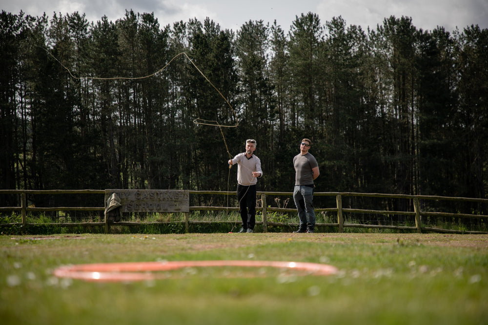 Accuracy Casting lesson with Levaroa fly fishing school near to Banchory, Scotland