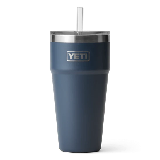 Rambler 26 oz Straw Cup yeti Yeti Navy  