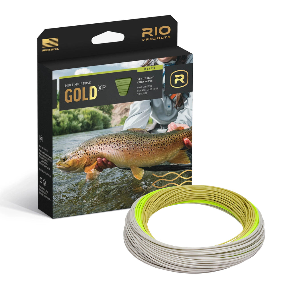 RIO Premier Gold XP Fly Line Guide Flyfishing WF4 - Floating - Moss/Electric Green/Grey