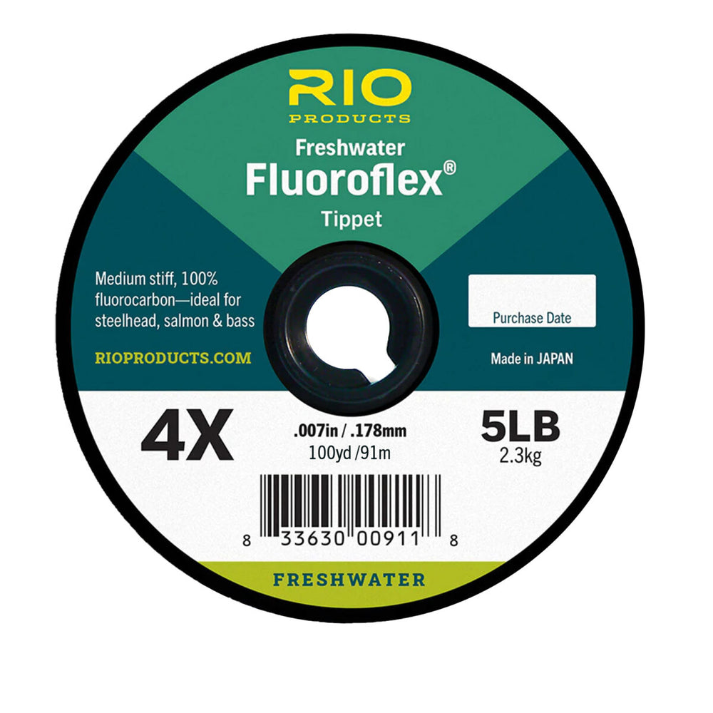 RIO Guide Fluoroflex Tippet 100 yrd Spool Guide Flyfishing 5X - 4LB - 0.152mm