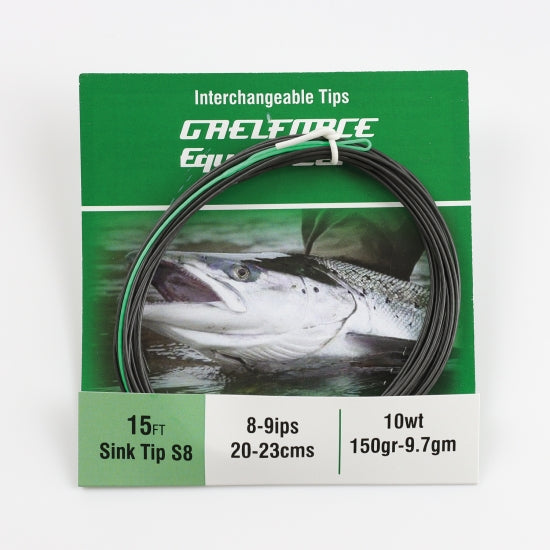 Gaelforce Equalizer Interchangeable 15' Tip Fly Line Gaelforce Sink 8  