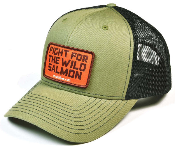 Wild Salmon Trucker Hat - Loden/Black cap frodinflies