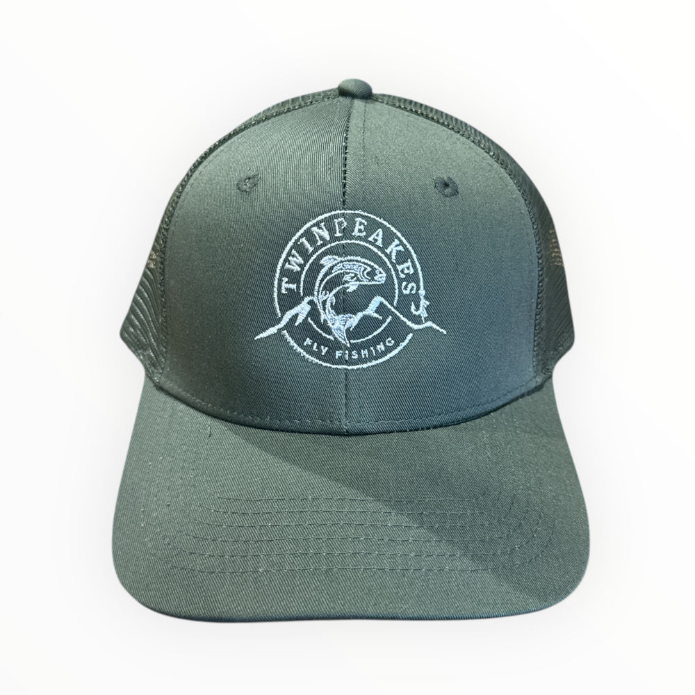 TwinPeakes FlyFishing Meshback Cap cap corporate Togs Green