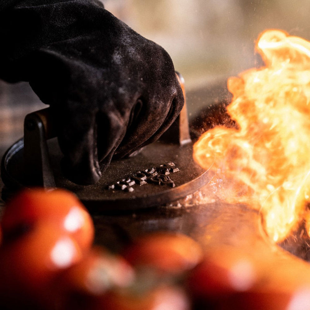 Kadai Burger Press fire pit accessory kadai