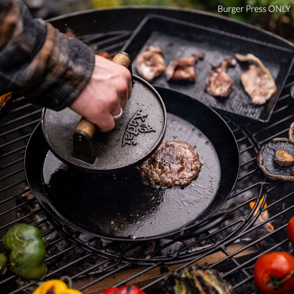 Kadai Burger Press fire pit accessory kadai