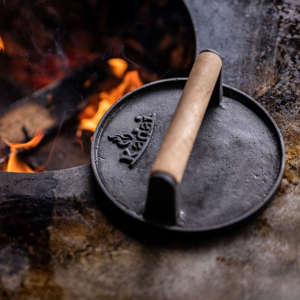 Kadai Burger Press fire pit accessory kadai