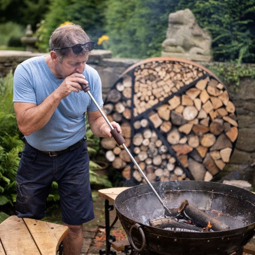 Kadai Blow Poker fire pit accessory kadai