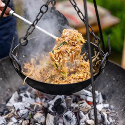 Kadai Cooking Bowl with Chains 36cm fire pit accessory kadai