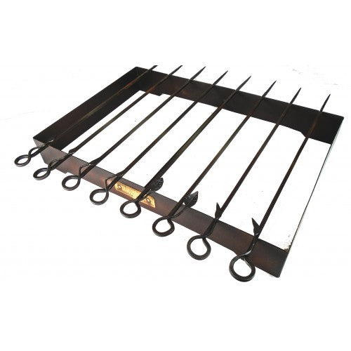 Kadai BBQ Skewers with Rack fire pit accessory kadai