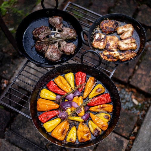 Kadai Skillets set of 3 fire pit accessory kadai
