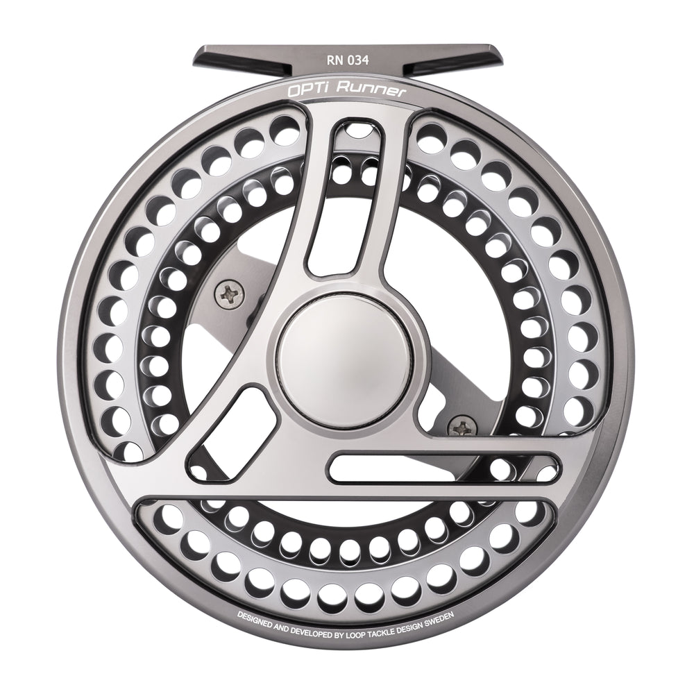 Opti Reel - Colours Of The Wild - Mist Silver reel LOOP Tackle #7 Runner