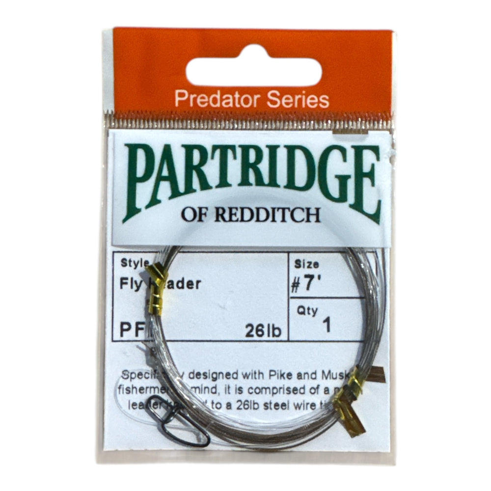 Partridge PFL26 Pike Fly Leader 7ft6: 26lb Partridge