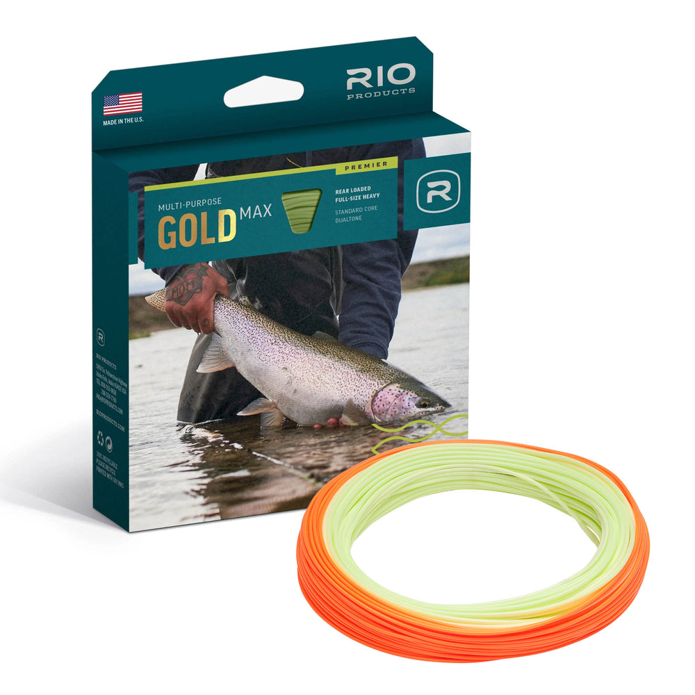 RIO Premier Gold Max Fly Line Guide Flyfishing WF7 - Floating - Mint/Blaze Orange