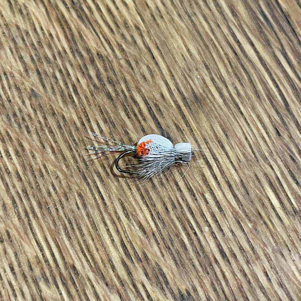 Tan BB Foam Gurgler flies Shadow Flies 12  