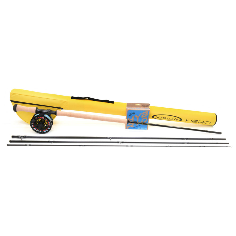 Vision Hero Salmon Outfit fly rod Guide Flyfishing 13'7 #8