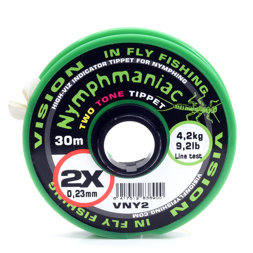 Vision Nymphmaniac Indicator Tippet 4X 30m Guide Flyfishing