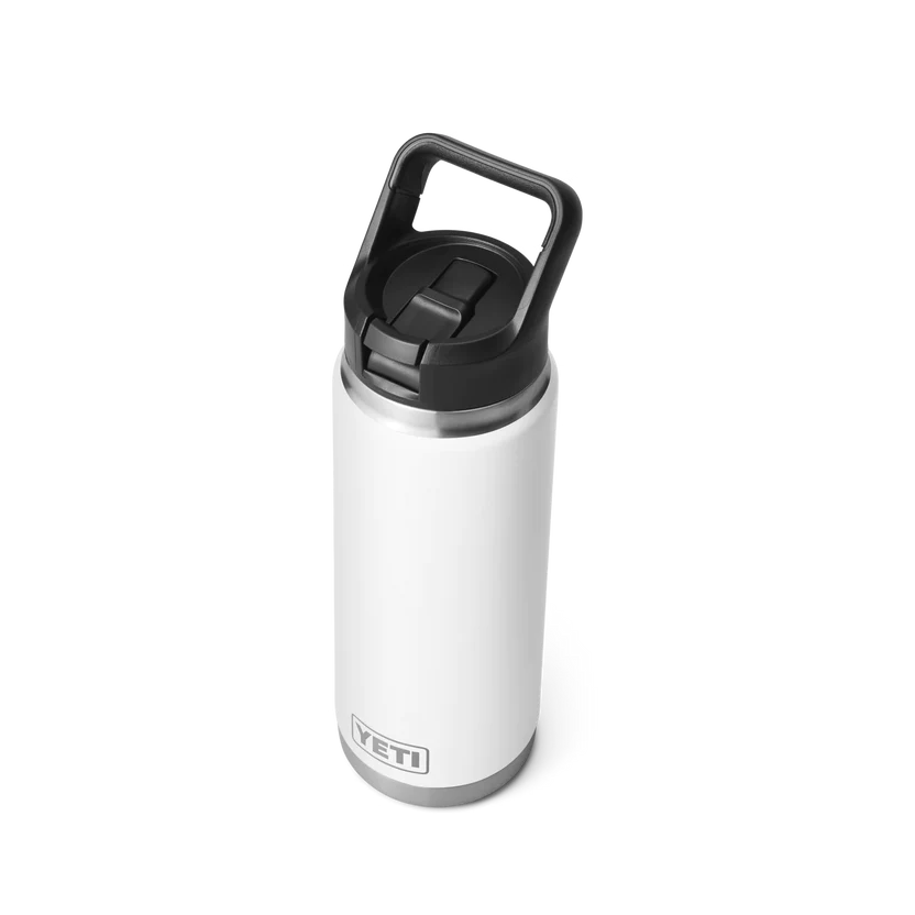 RAMBLER® 26 OZ (769 ML) BOTTLE WITH STRAW CAP  Yeti White  