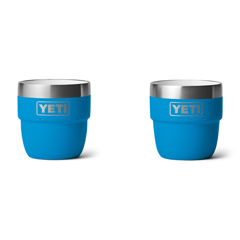 4 OZ ESPRESSO STACKABLE CUPS yeti Yeti BIG WAVE BLUE  