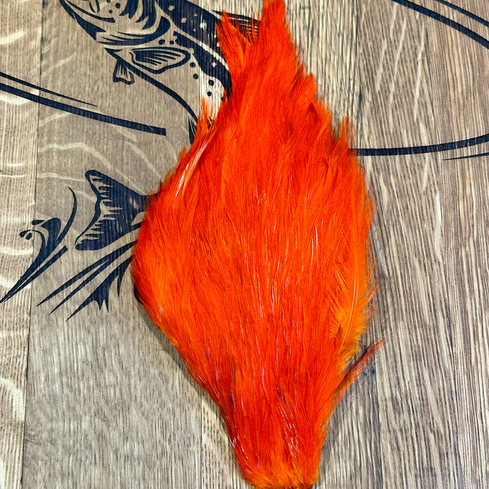 Veniard Chinese Cock Neck Fly Tying Veniards Orange  