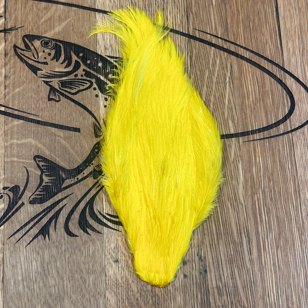 Veniard Chinese Cock Neck Fly Tying Veniards Yellow  