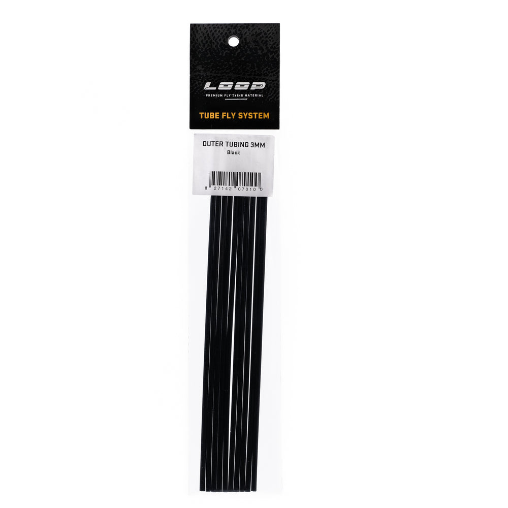 LOOP - Outer Tubing 3mm Fly Tying LOOP Tackle Black
