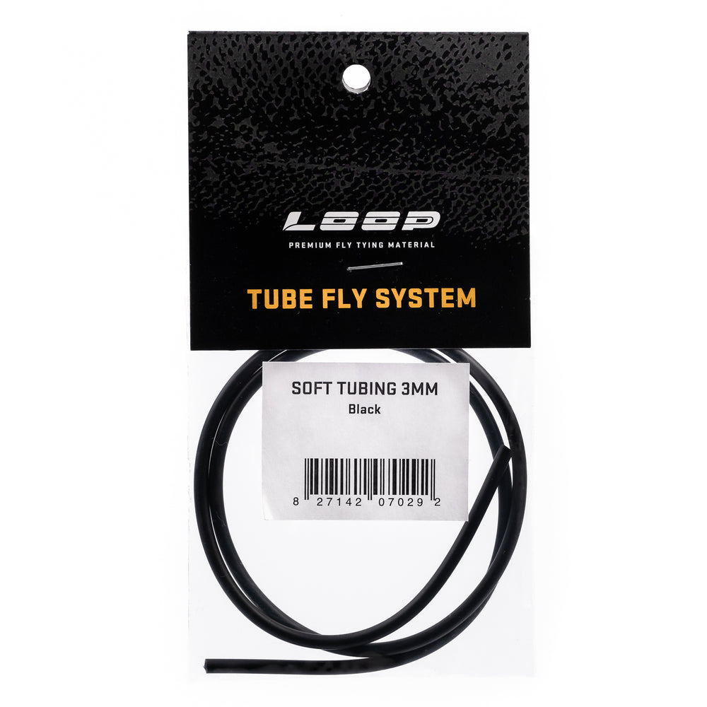 LOOP - Soft Tubing (3mm) Fly Tying LOOP Tackle Black