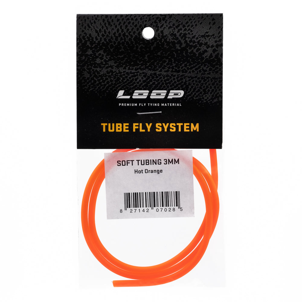 LOOP - Soft Tubing (3mm) Fly Tying LOOP Tackle Hot Orange