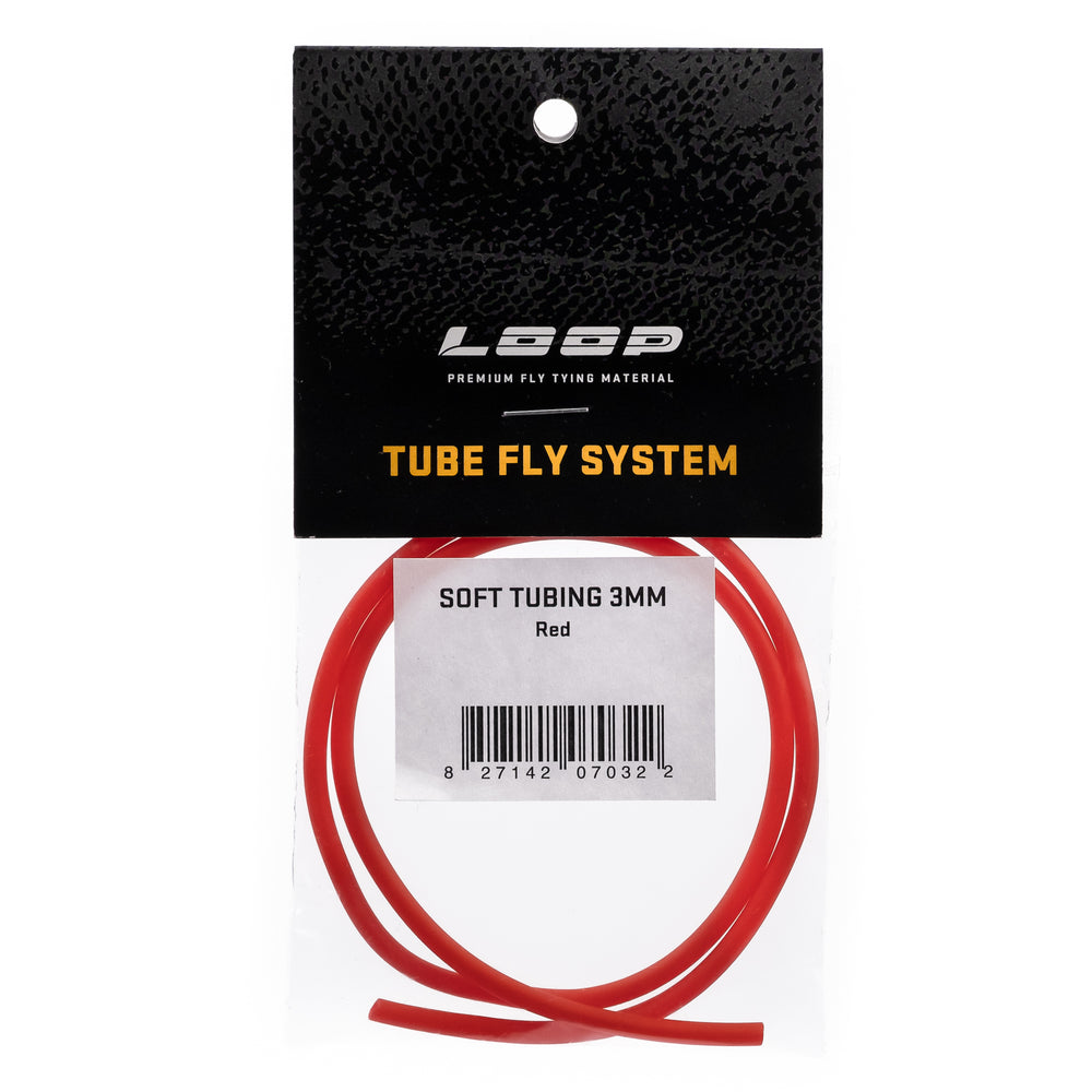 LOOP - Soft Tubing (3mm) Fly Tying LOOP Tackle Red