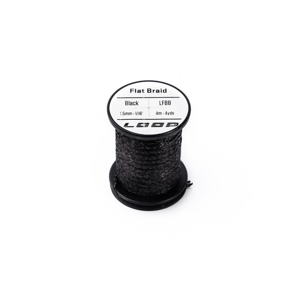 LOOP Flat Braid 1.5mm-1/16" Flat Braid LOOP Tackle Black