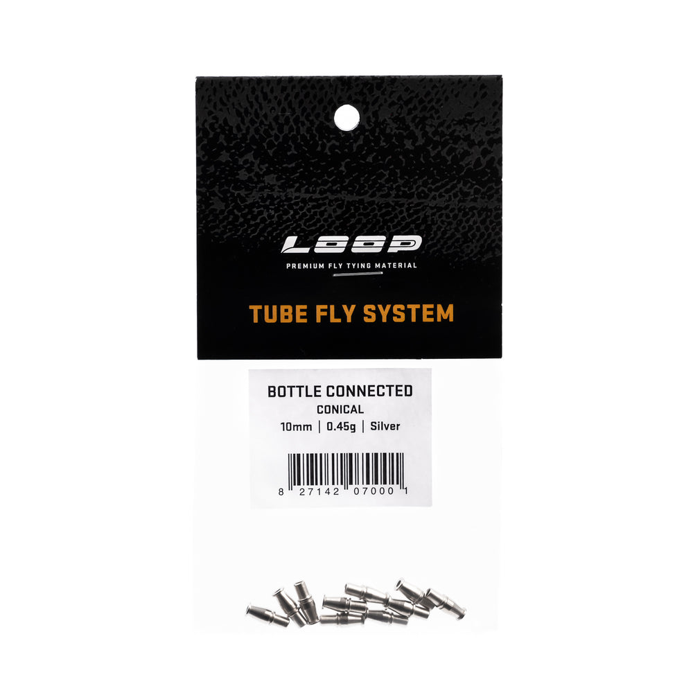 LOOP Bottle Connected (conical) Fly Tying LOOP Tackle 10mm Silver