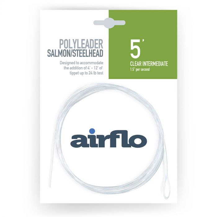 POLYLEADER | 5' SALMON & STEELHEAD Variable Airflo Clear Int - 1.5"/sec  